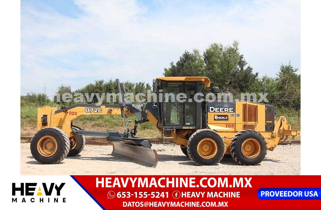 Maquinaria Pesada Motoconformadora 2009 JOHN DEERE 872G
