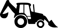 Icono de retroexcavadora